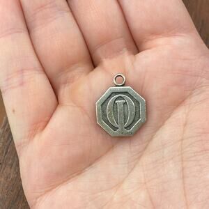 Vintage 925 Sterling Silver Optimist International Logo Pendant Bracelet Charm